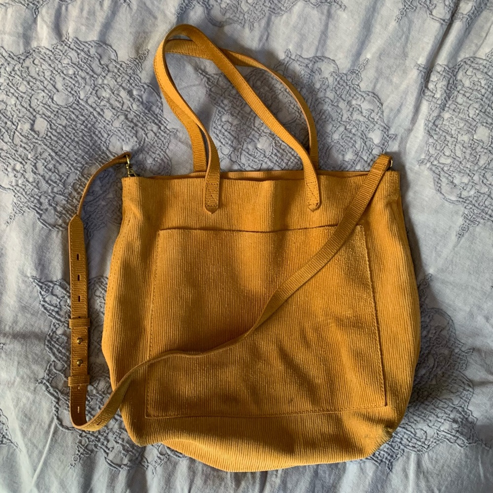Madewell Medium Transport Tote Cord Suede